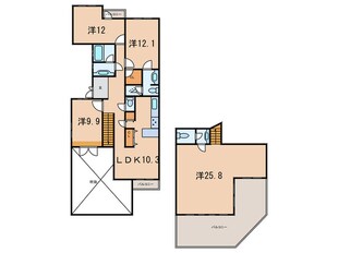 ルネジェームス山(111)の物件間取画像